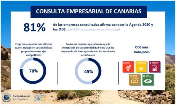 El Gobierno publica el informe de implantación de los Objetivos de Desarrollo Sostenible en las empresas canarias