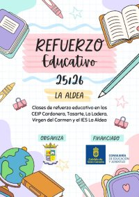 La Aldea de San Nicol&aacute;s culmina el proyecto de refuerzo educativo en los centros escolares del municipio