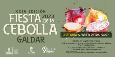 G&aacute;ldar: Piso Firme acoge este domingo la XXIV Fiesta de la Cebolla