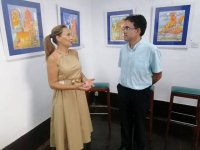 Agaete: Se present&oacute; el libro y la exposici&oacute;n de pinturas, "El Color del Viento", del autor Felipe Juan