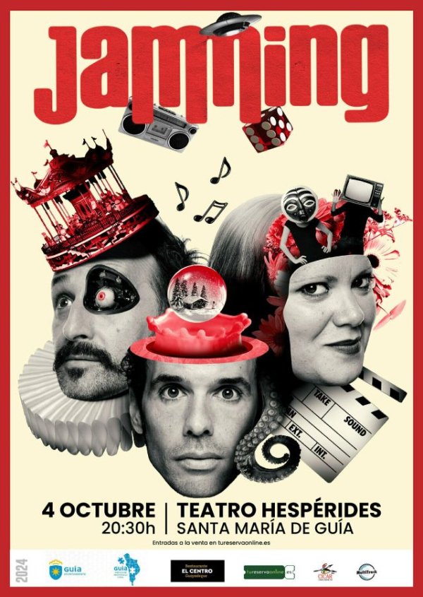 Guía: El 30 de septiembre finaliza el plazo del sorteo de 50 entradas dobles para asistir al espectáculo de la compañía Jamming en el Teatro Hespérides