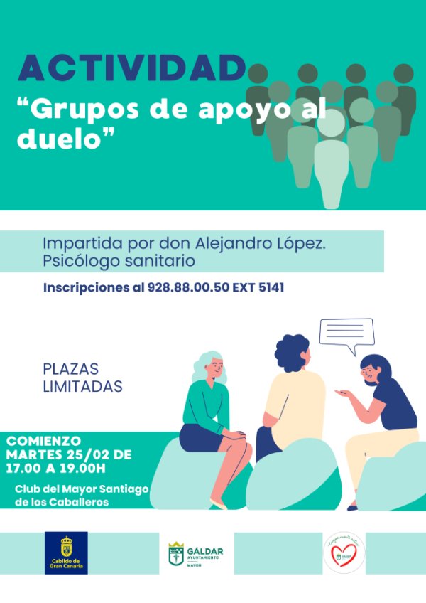 Gáldar: El proyecto Envejecimiento Activo organiza una actividad de apoyo al duelo