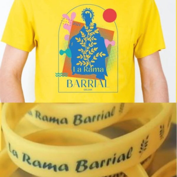 Gáldar: La rama de Barrial 2024 estrenará camiseta y pulsera, diseñadas por Texiade Santana