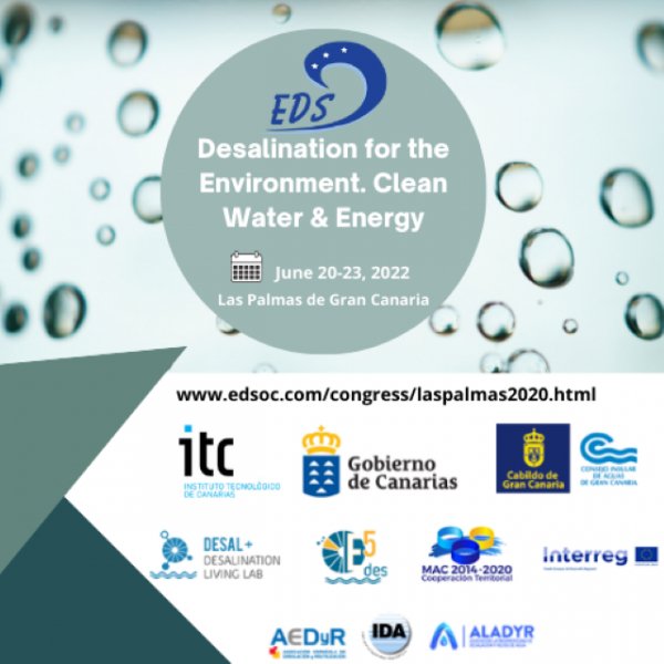 El congreso de la EDS atrae a Gran Canaria las últimas investigaciones en desalación y tratamiento del agua