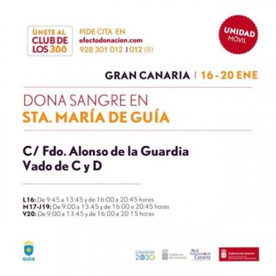 Gu&iacute;a: La unidad de donaci&oacute;n de sangre permanece hasta este viernes 20 de enero