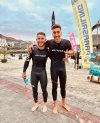 Stefan Navarro e Iván Rivero, dos grandes embajadores aldeanos en las competiciones de triatlon