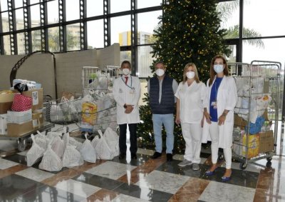 El Hospital Dr. Negrín recoge más de 1.500 kilos de alimentos para Cáritas Diocesana de Canarias