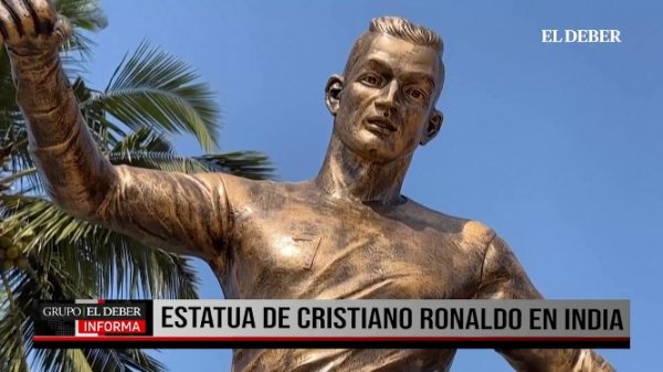 Una estatua de Cristiano crea polémica en India con trasfondo político