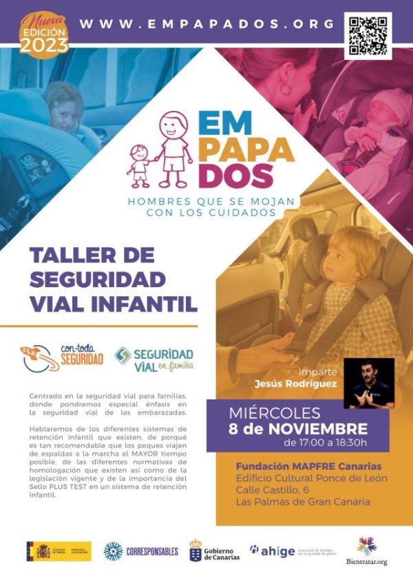 Igualdad organiza una charla sobre seguridad vial infantil este miércoles en Las Palmas de Gran Canaria