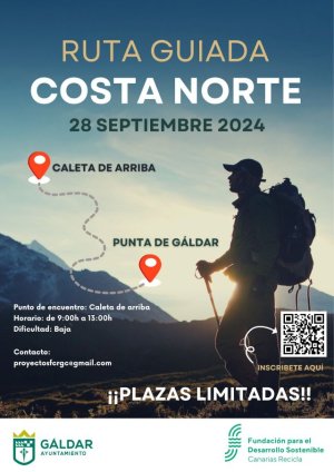 Gáldar: Abiertas las inscripciones para realizar una ruta guiada por la costa entre Caleta de Arriba y La Punta de Gáldar