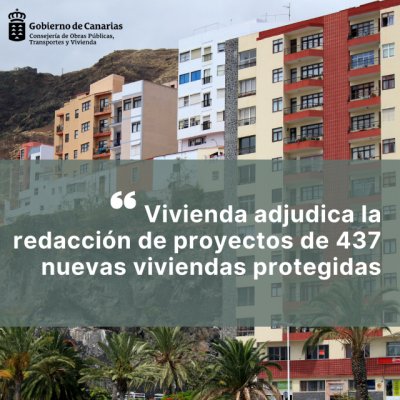Vivienda adjudica la redacción de proyectos de 437 nuevas viviendas protegidas