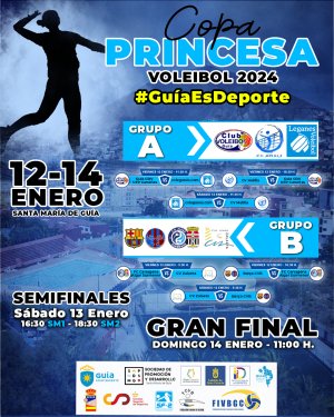 La Copa Princesa de voleibol se juega en Guía este fin de semana