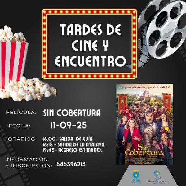 Guía: Vuelven las Tardes de Cine y Encuentro de la Universidad Popular de Guía