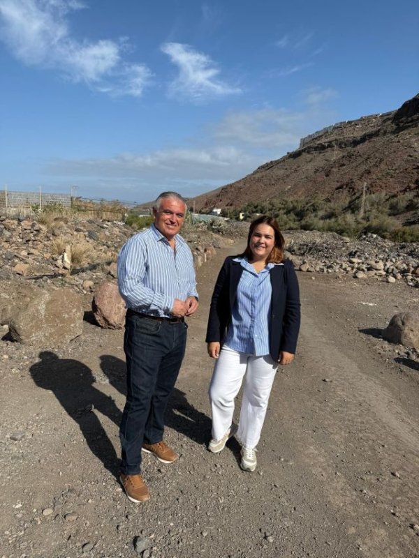 La Aldea de San Nicolás avanza en el corredor verde que conectará el casco urbano con la playa a través del barranco