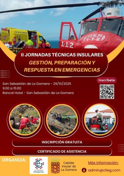 La Gomera acoge las II Jornadas Técnicas Insulares de Gestión, Preparación y Respuesta en Emergencias