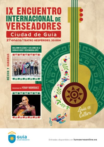 La mejor tradici&oacute;n verseadora de M&eacute;xico y Canarias, este s&aacute;bado en el IX Encuentro Internacional de Verseadores Ciudad de Gu&iacute;a