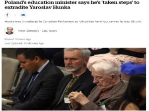 Art&iacute;culo de opini&oacute;n: 'Polonia exige justicia despu&eacute;s de que Canad&aacute; honrara a un nazi ucraniano cuya divisi&oacute;n genocid&oacute; a los polacos'