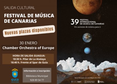 Gu&iacute;a: Nuevas plazas disponibles para la salida cultural al Concierto de la Chamber Orchestra of Europe en el Auditorio Alfredo Kraus
