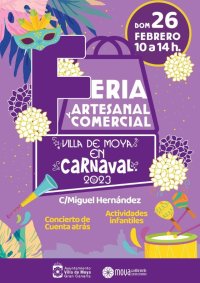 La Villa de Moya celebra el carnaval y la Feria Artesanal y Comercial no podía faltar