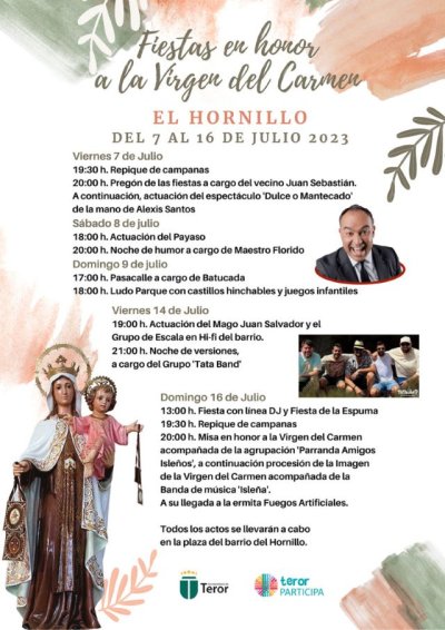 Teror: El Hornillo celebra sus Fiestas Patronales en honor a la Virgen del Carmen