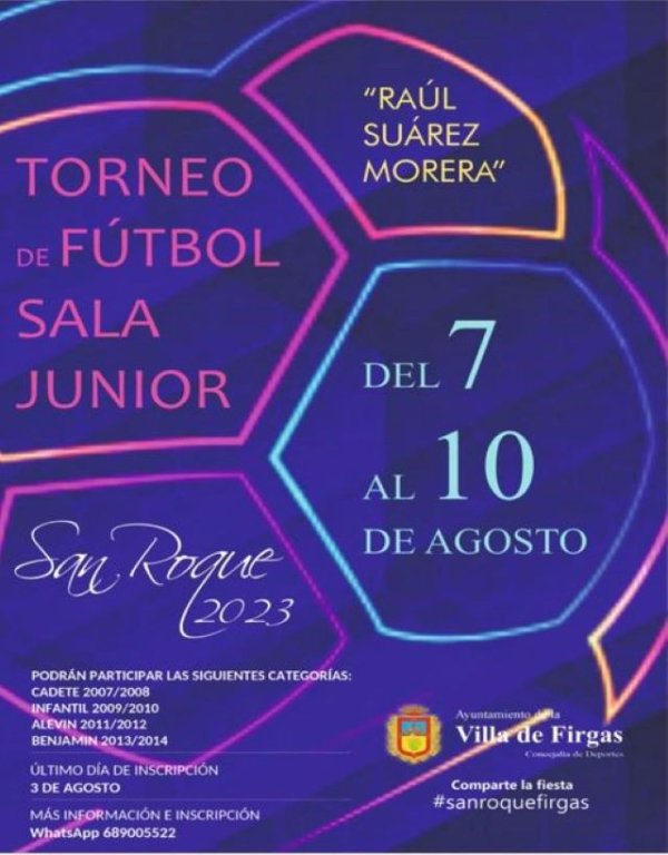 Villa de Firgas: Torneo de fútbol sala junior ‘Raúl Suárez Morera’ San Roque 23