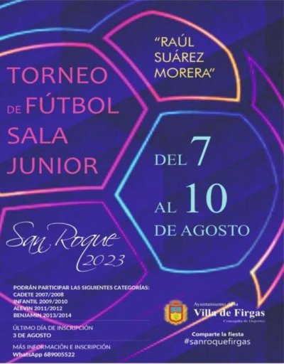Villa de Firgas: Torneo de fútbol sala junior ‘Raúl Suárez Morera’ San Roque 23