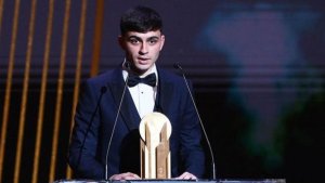 El canario Pedri gana el Trofeo Kopa, el Bal&oacute;n de Oro sub-21