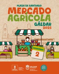 Gáldar: El Mercado Agrícola vuelve este domingo a la Plaza de Santiago con los mejores productos de nuestra tierra