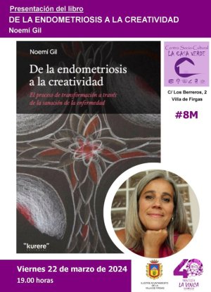 La Villa de Firgas acoge la presentación del libro “De la endometriosis a la creatividad”, de Noemí Gil, el 22 de marzo