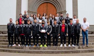 Villa de Moya: Recibimiento a los equipos juvenil femenino e infantil masculino del Club Balonmano Moya Tilover