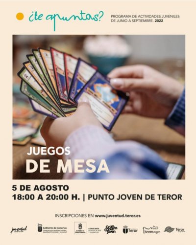 El Punto Joven de Teror ofrece este viernes un nuevo taller de juegos de mesa