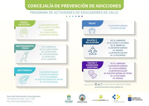 Gáldar: El programa ‘Educadores de Calle’ arranca sus talleres