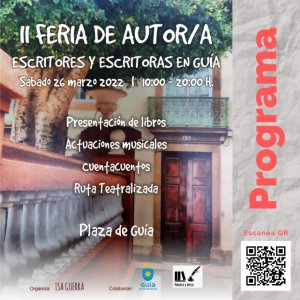 M&aacute;s de 100 escritores se dan cita este s&aacute;bado en la II Feria de Autor/A que se celebrar&aacute; en Gu&iacute;a