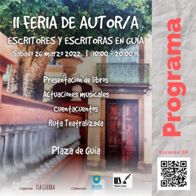 Más de 100 escritores se dan cita este sábado en la II Feria de Autor/A que se celebrará en Guía