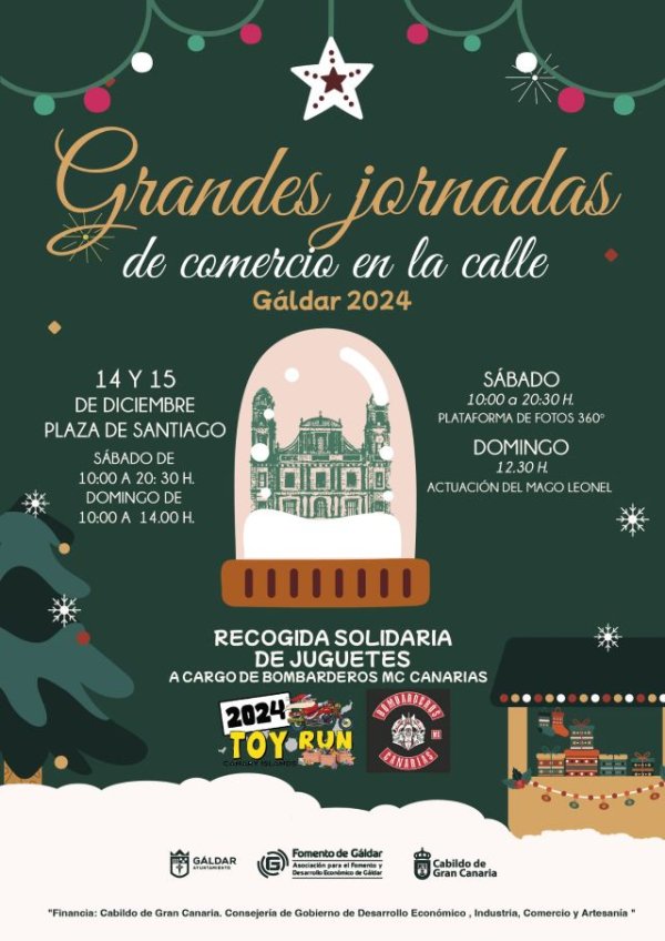 Gáldar celebra este fin de semana una jornada de comercio en la calle en la Plaza de Santiago y su entorno