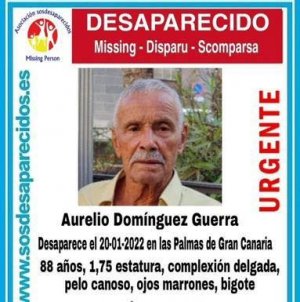 Valleseco: Buscan a Aurelio Domínguez Guerra