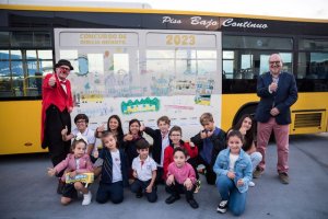 Guaguas Municipales premia el talento artístico de doce escolares en su concurso infantil de dibujo