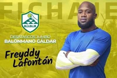Freyddy Lafont&aacute;n talento cubano para el Desatascos Jumbo Balonmano G&aacute;ldar
