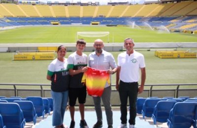 Aridany Romero recibe al campe&oacute;n de Espa&ntilde;a de BTT XCO