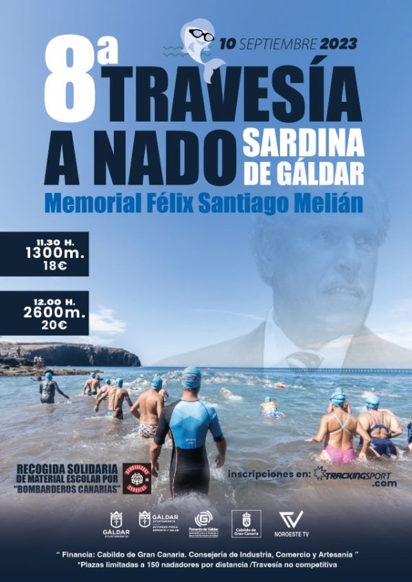 Abiertas las inscripciones de la VIII Travesía a Nado Sardina de Gáldar - Memorial Félix Santiago Melián