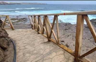 Barandilla de madera de "La Guancha" Agujero-Gáldar