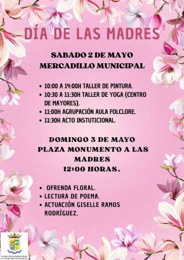 La Aldea de San Nicol&aacute;s celebra el D&iacute;a de la Madre con un programa de actividades culturales y de homenaje
