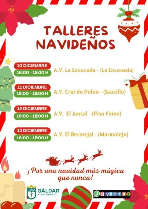 Juventud se suma a la programación de Navidad con la realización de talleres en asociaciones vecinales