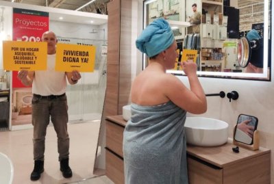 Greenpeace se moviliza en 16 ciudades para reclamar viviendas dignas que sean, además de accesibles, saludables y sostenibles