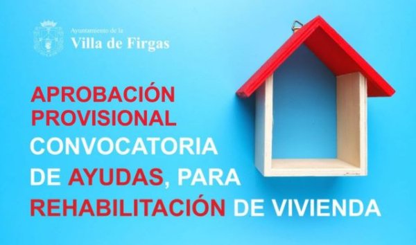 Villa de Firgas: Ayudas al fomento de la rehabilitación de viviendas de titularidad privada