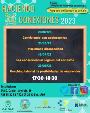 Gáldar: El programa &#039;Educadores de Calle&#039; llevará a cabo charlas que fomentan la conexión entre los participantes y su comunidad