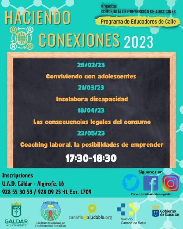 Gáldar: El programa &#039;Educadores de Calle&#039; llevará a cabo charlas que fomentan la conexión entre los participantes y su comunidad