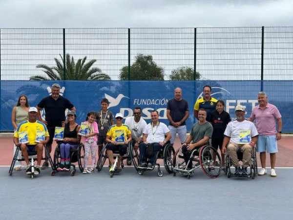 José Guerra y Mar Díaz campeones de Gran Canaria de tenis en silla de ruedas