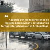 Transportes acuerda con las federaciones de taxistas la revisión de las tarifas interurbanas en el Archipiélago