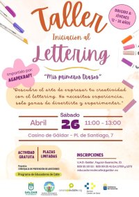 Gáldar: El programa Educadores de Calle organiza para este el sábado 26 de abril un taller de iniciación al 'lettering'